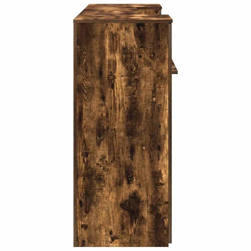 Reception Desk Smoked Oak 200x50x103,5 cm Engineered Wood