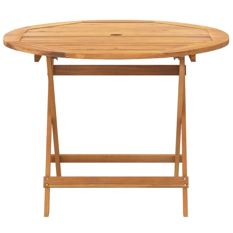 5 Piece Garden Dining Set Beige Poly Rattan and Solid Wood