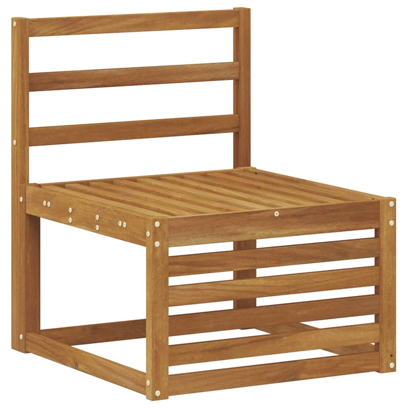 Outdoor Sofa Set 5 pcs Natural Solid Acacia Wood
