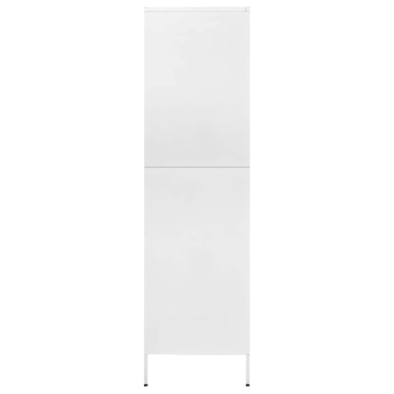 336251 vidaXL Wardrobe White 90x50x180 cm Steel