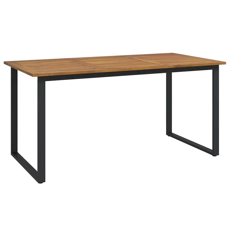 Garden Dining Set 5 pcs Grey Solid Acacia Wood