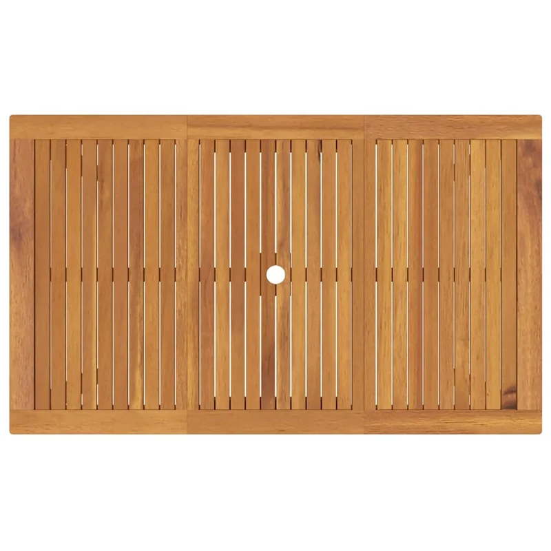 Garden Dining Set 5 pcs Black Solid Acacia Wood