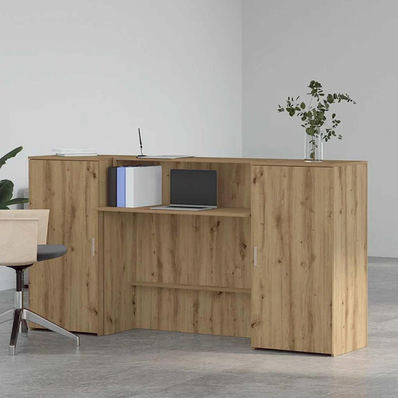 Reception Desk Artisan Oak 200x50x103,5 cm Engineered Wood