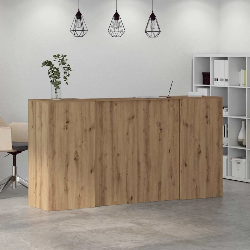 Reception Desk Artisan Oak 200x50x103,5 cm Engineered Wood