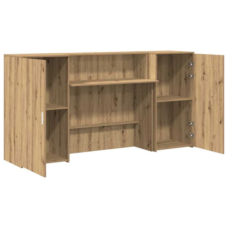 Reception Desk Artisan Oak 200x50x103,5 cm Engineered Wood