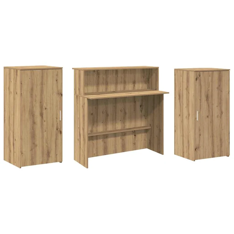 Reception Desk Artisan Oak 200x50x103,5 cm Engineered Wood