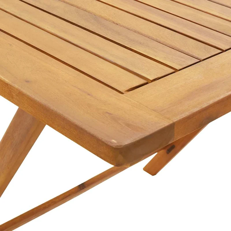 5 Piece Garden Dining Set Black Polypropylene and Solid Wood
