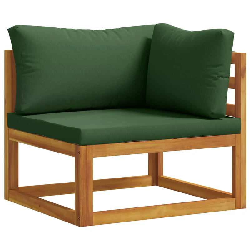 Sofa Set 3 pcs Natural Solid Acacia Wood
