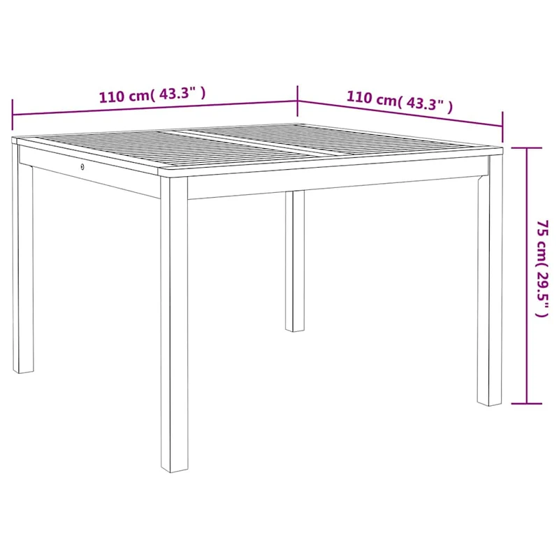 Garden Dining Set 5 pcs Grey Solid Acacia Wood