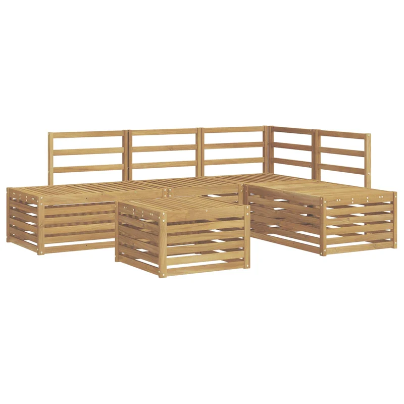 Outdoor Sofa Set 5 Piece White