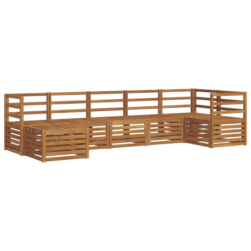 Outdoor Sofa Set 7 pcs Natural