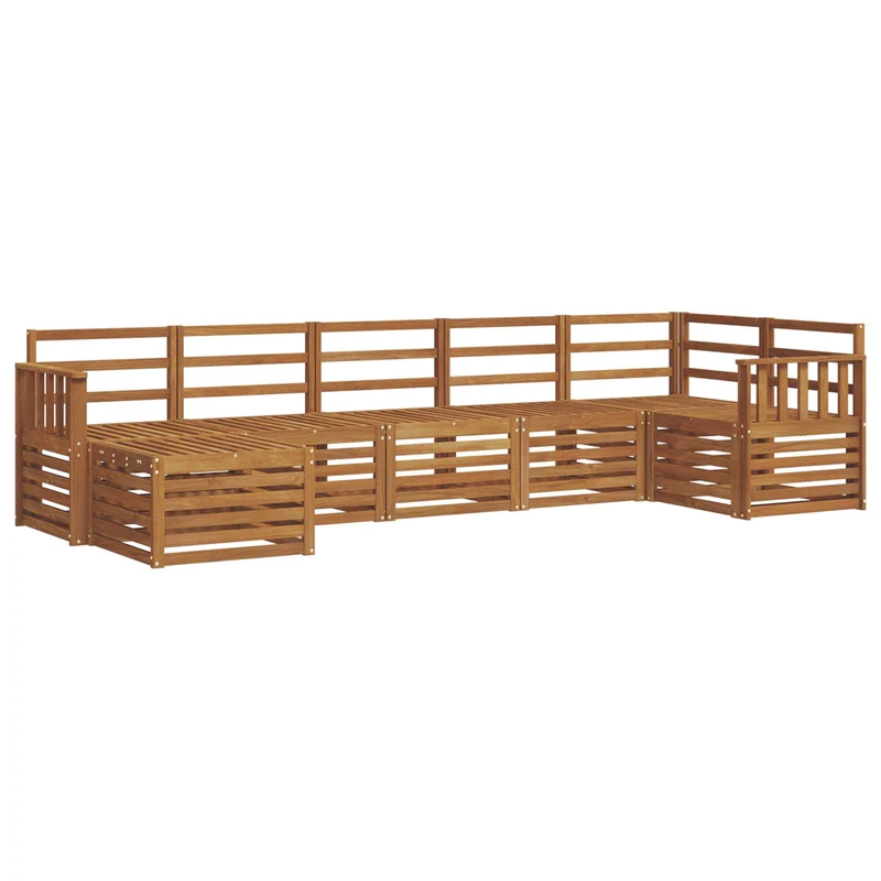 Outdoor Sofa Set 7 pcs Natural