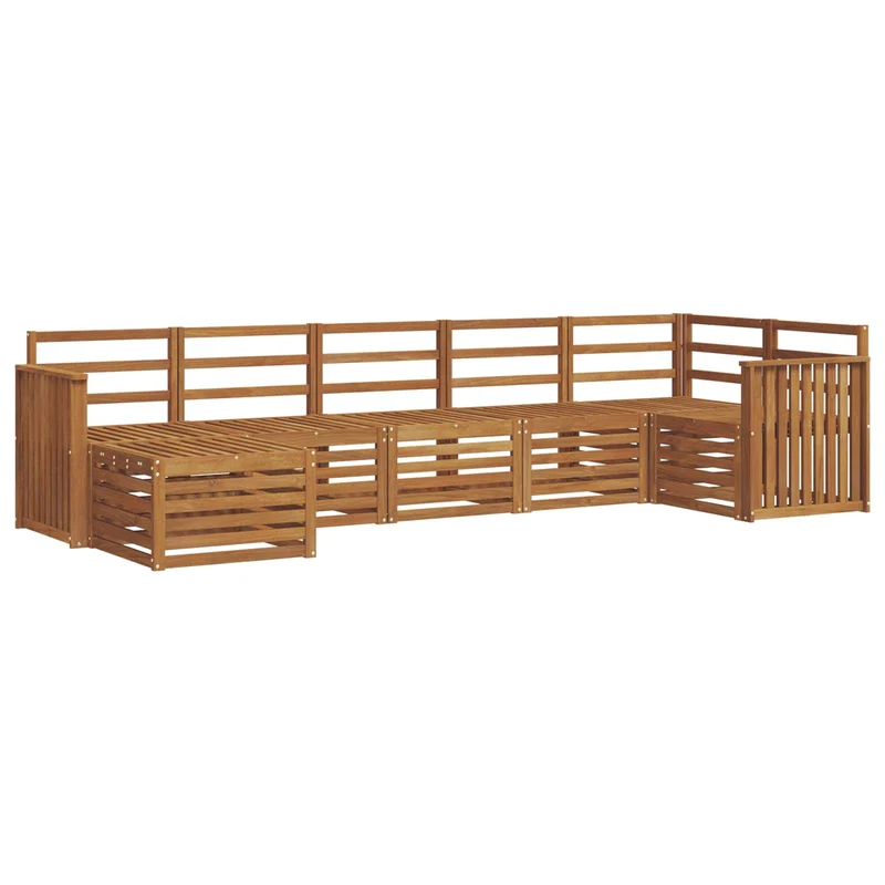 Outdoor Sofa Set 7 pcs Natural
