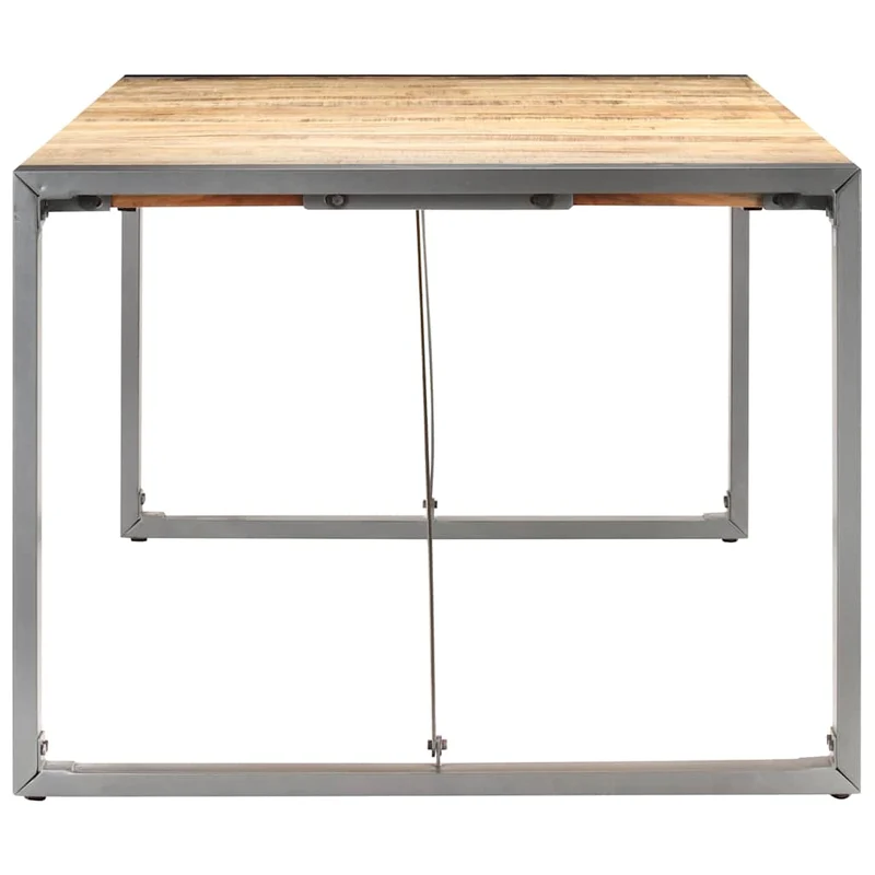 321564 vidaXL Dining Table 180x90x75 cm Solid Rough Mango Wood