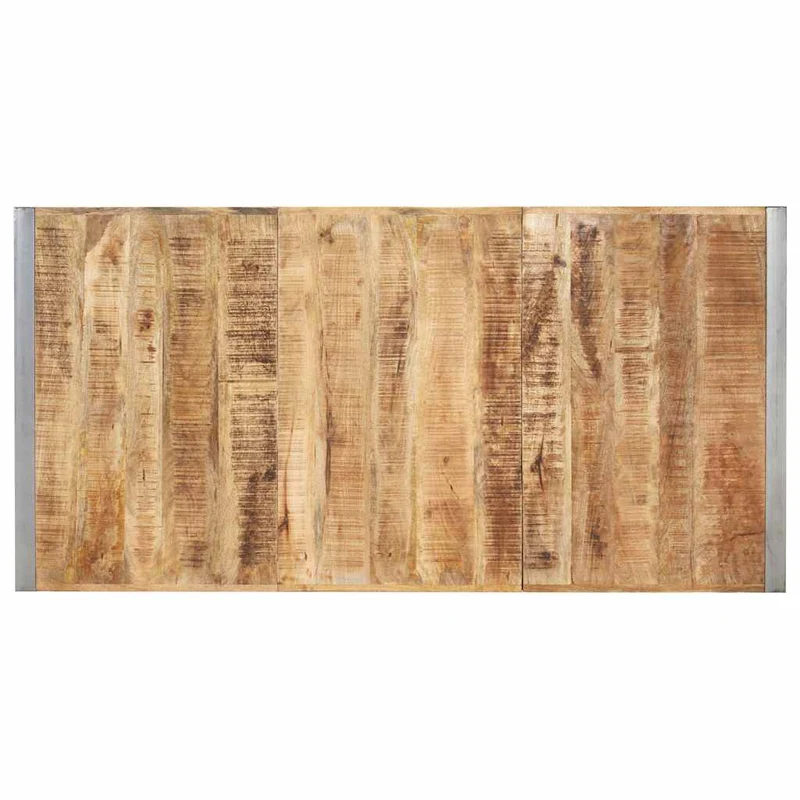 321564 vidaXL Dining Table 180x90x75 cm Solid Rough Mango Wood