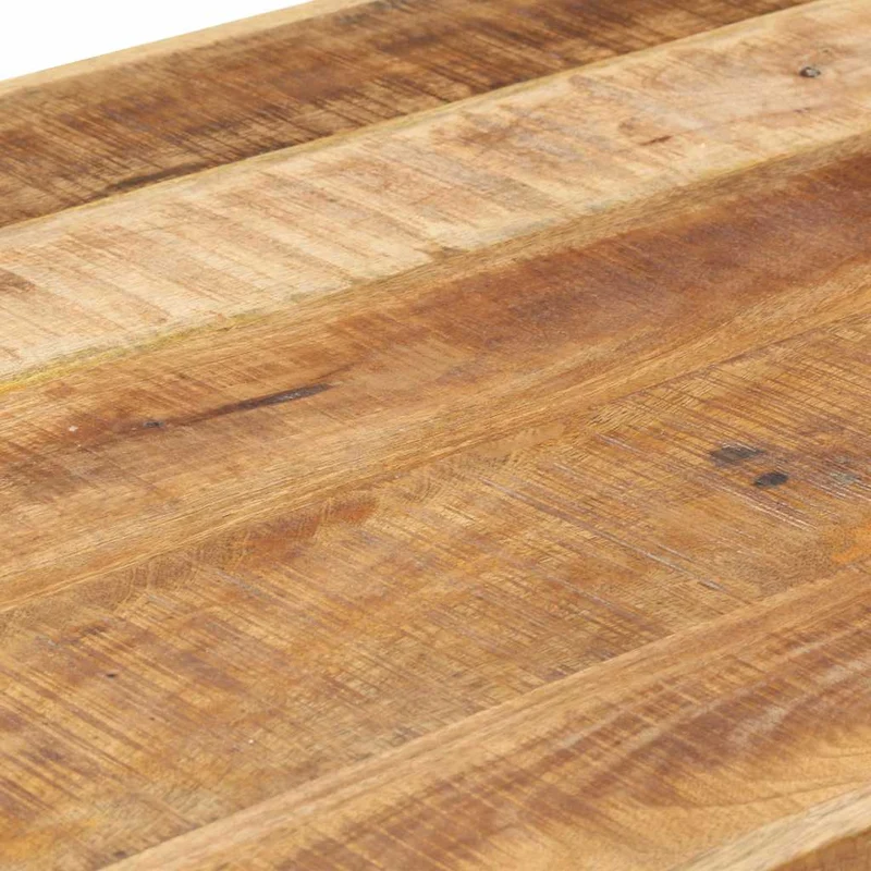 321564 vidaXL Dining Table 180x90x75 cm Solid Rough Mango Wood