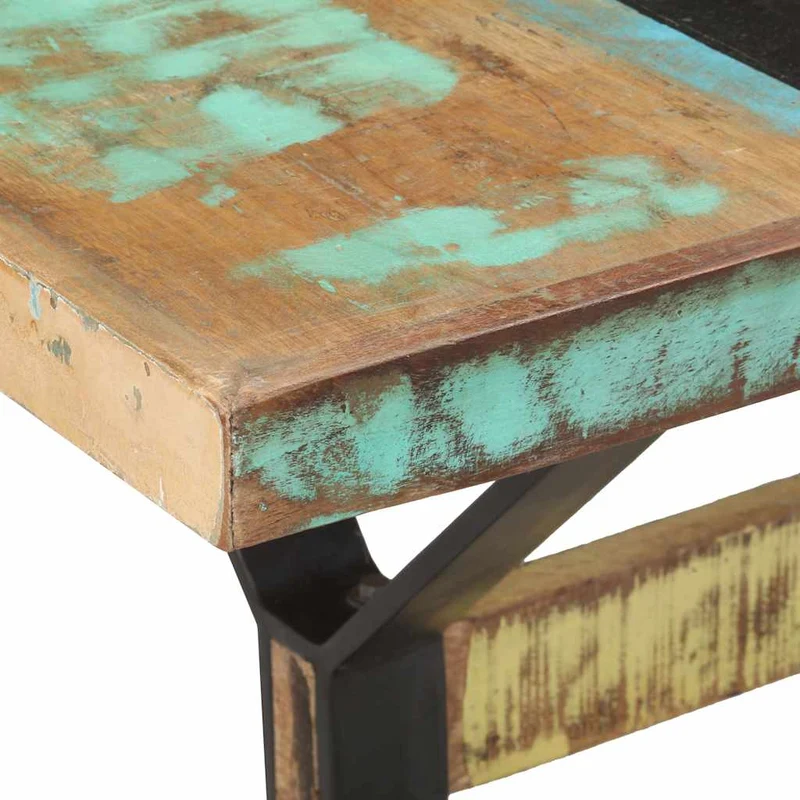 321609 vidaXL Dining Table 160x80x76 cm Solid Reclaimed Wood