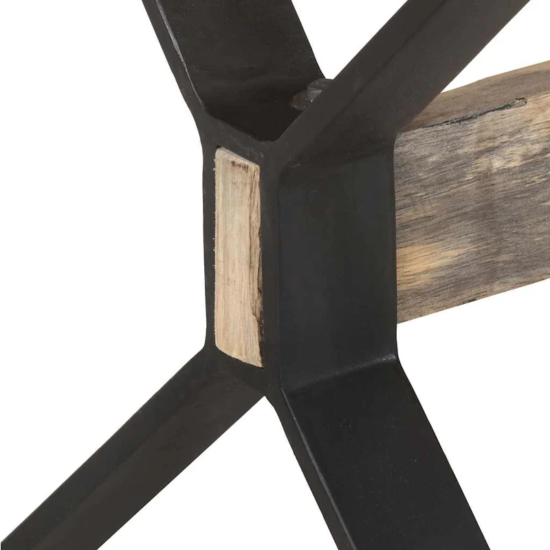 321610 vidaXL Dining Table 180x90x76 cm Rough Mango Wood