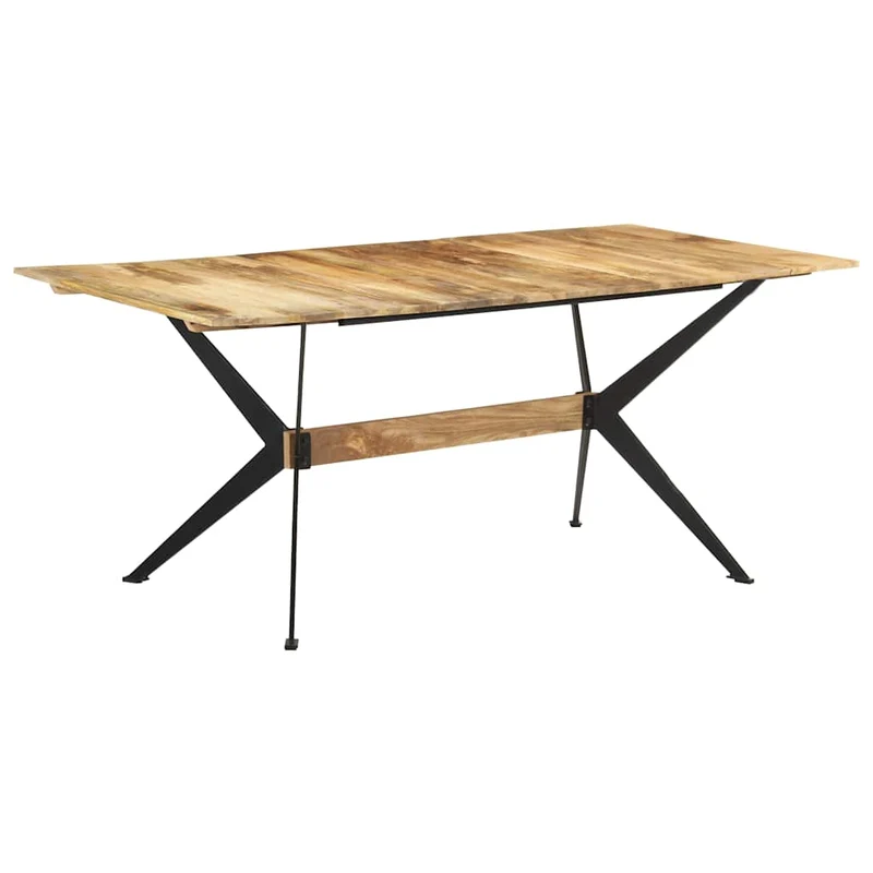 321687 vidaXL Dining Table 180x90x76 cm Solid Mango Wood