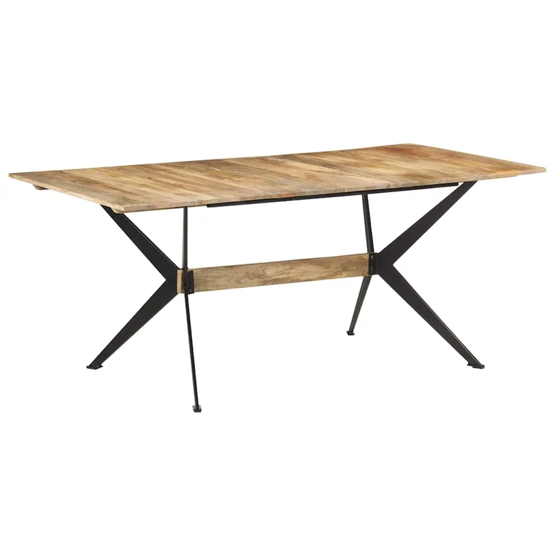 321687 vidaXL Dining Table 180x90x76 cm Solid Mango Wood