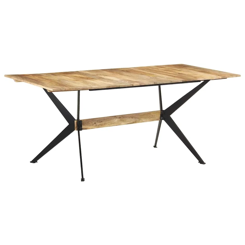 321687 vidaXL Dining Table 180x90x76 cm Solid Mango Wood