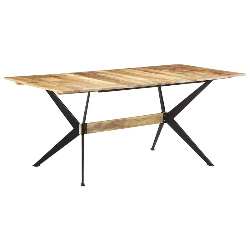 321687 vidaXL Dining Table 180x90x76 cm Solid Mango Wood