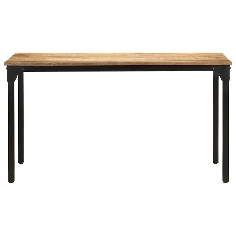 321973 vidaXL Dining Table 140x70x76 cm Rough Mango Wood