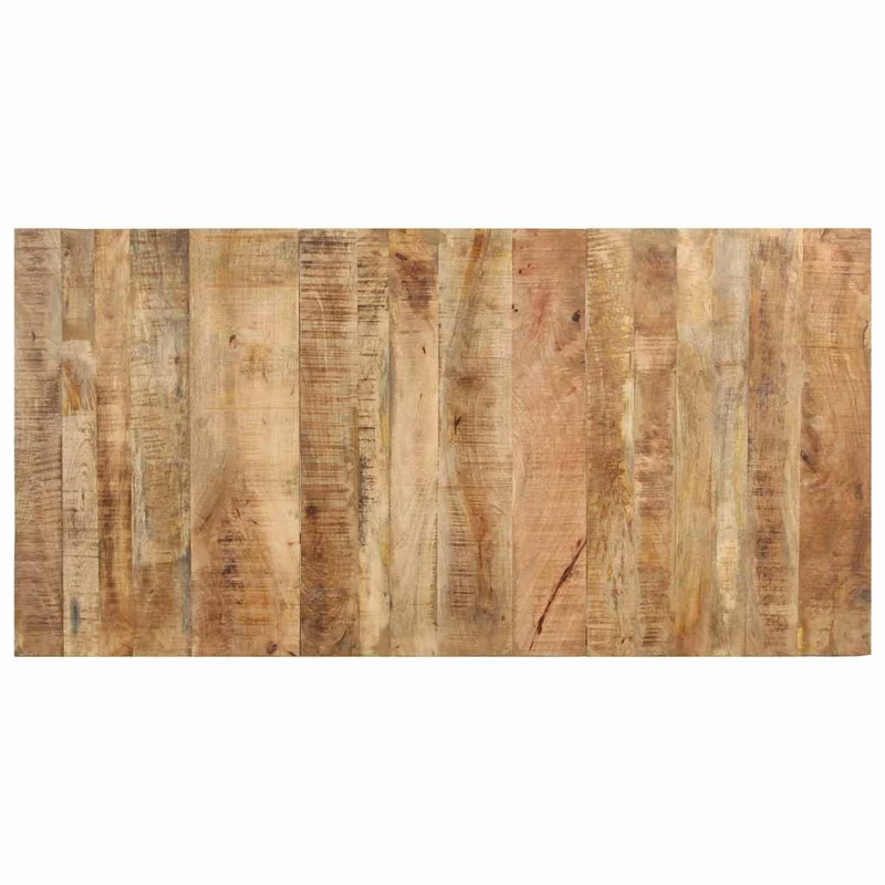 321974 vidaXL Dining Table 160x80x76 cm Rough Mango Wood