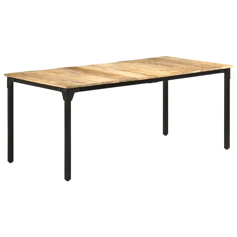 321975 vidaXL Dining Table 180x90x76 cm Rough Mango Wood