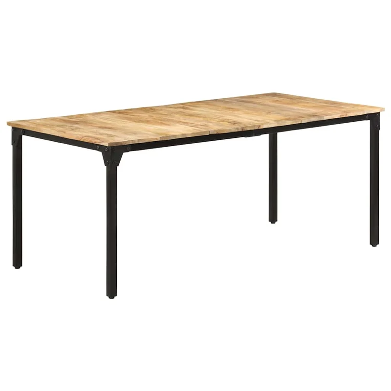 321975 vidaXL Dining Table 180x90x76 cm Rough Mango Wood