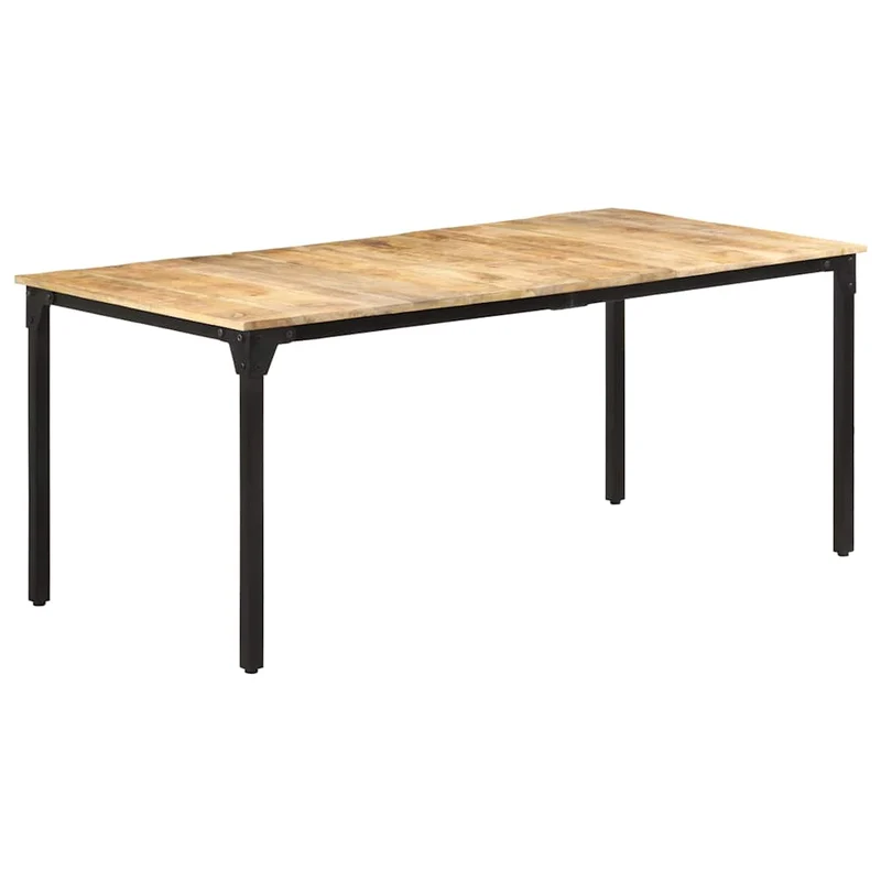 321975 vidaXL Dining Table 180x90x76 cm Rough Mango Wood