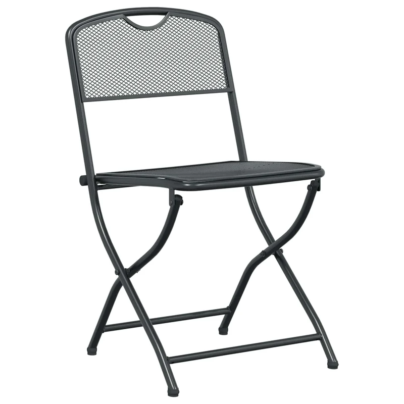 Outdoor Furniture Set 7 pcs Anthracite Iron and Steel