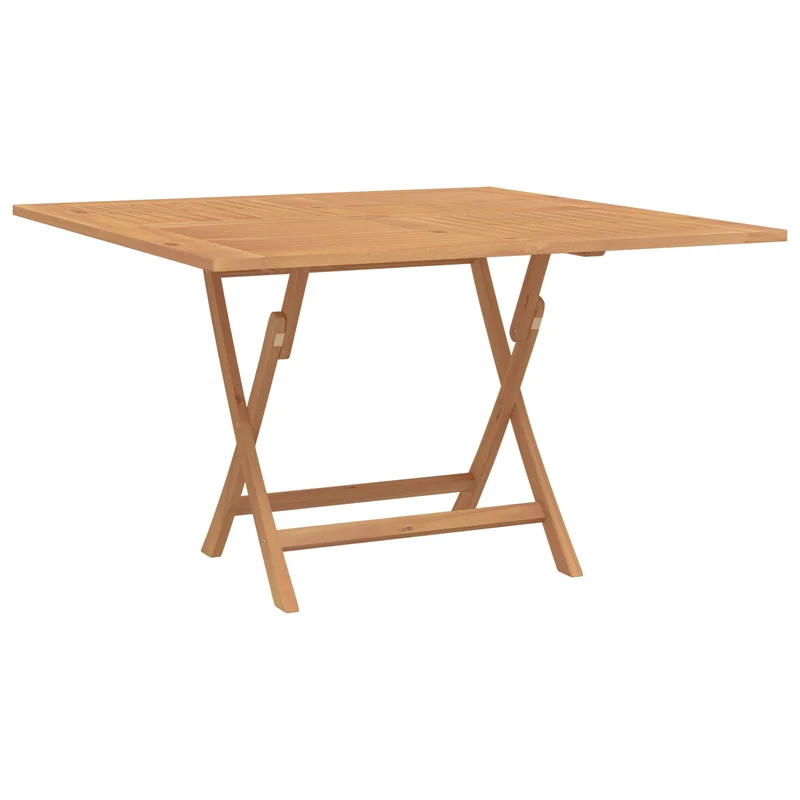 Garden Bistro Set 3 pcs Natural Solid Teak Wood