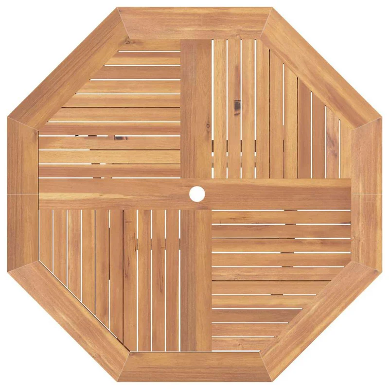 Garden Bistro Set 3 pcs Natural Solid Teak Wood