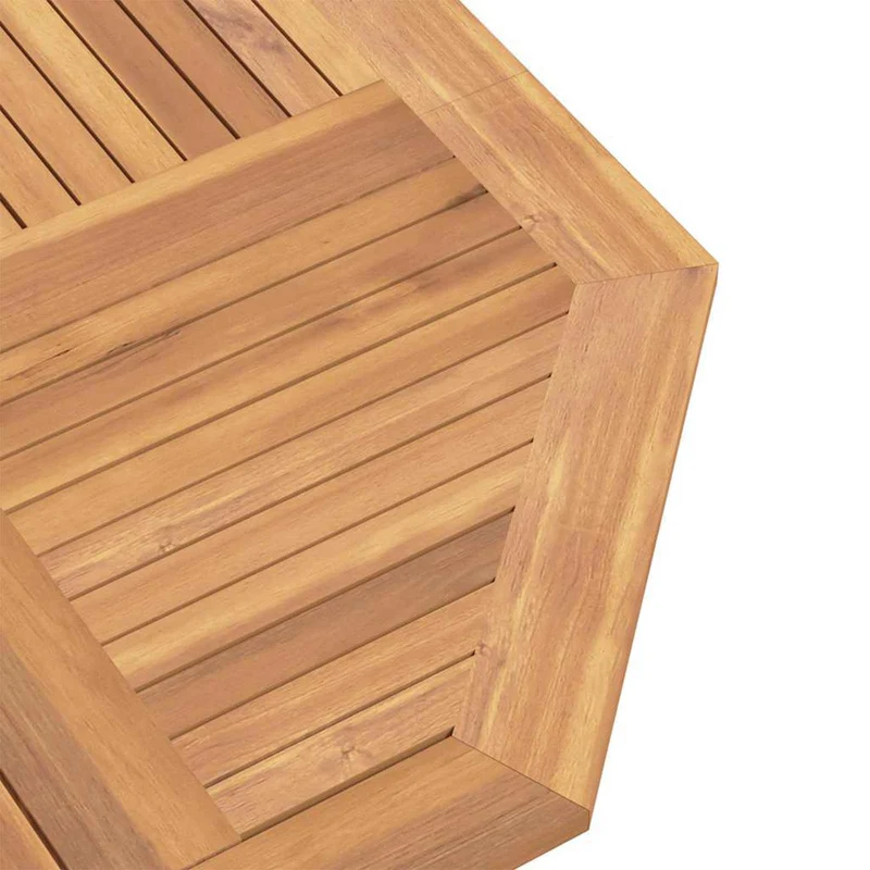 Garden Bistro Set 3 pcs Natural Solid Teak Wood