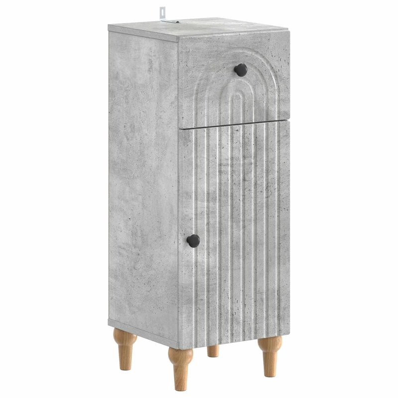 4 Piece Bathroom Cabinet Set ALKMAAR Concrete Grey