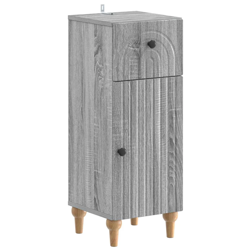 4 Piece Bathroom Cabinet Set ALKMAAR Grey Sonoma