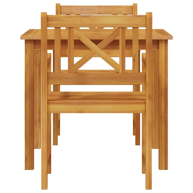 Garden Dining Set 3 pcs Brown Solid Acacia wood