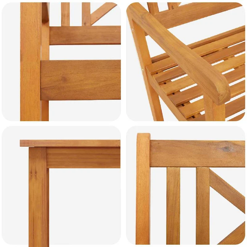 Garden Dining Set 3 pcs Brown Solid Acacia wood