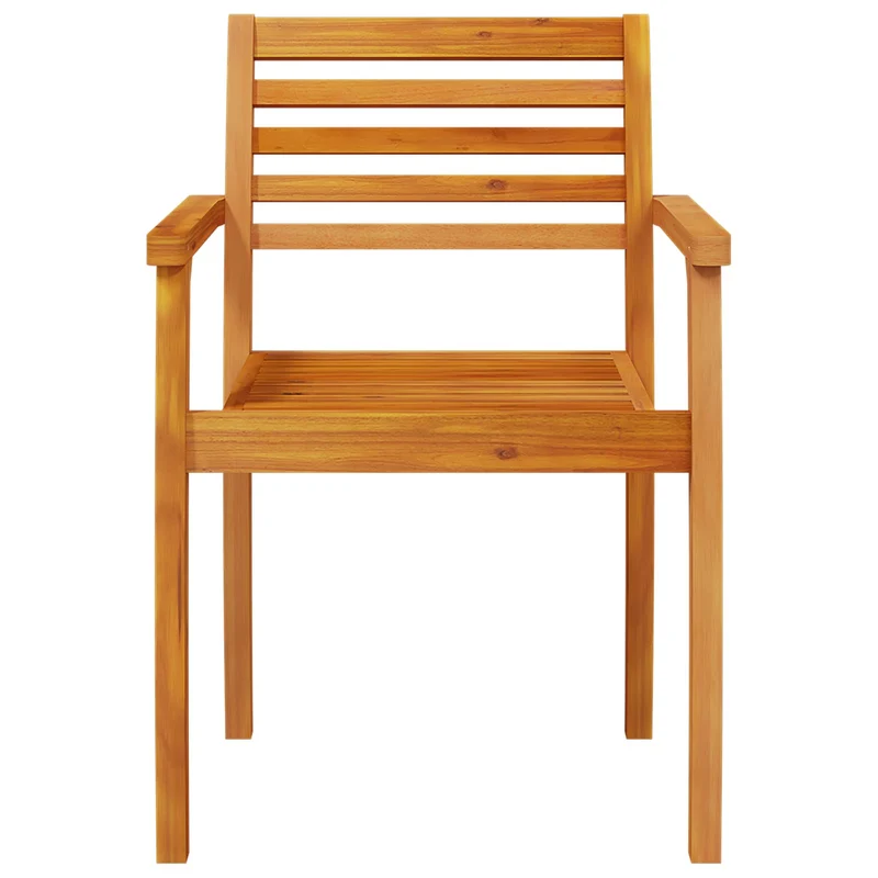 Garden Dining Set 5 pcs Brown Solid Acacia Wood