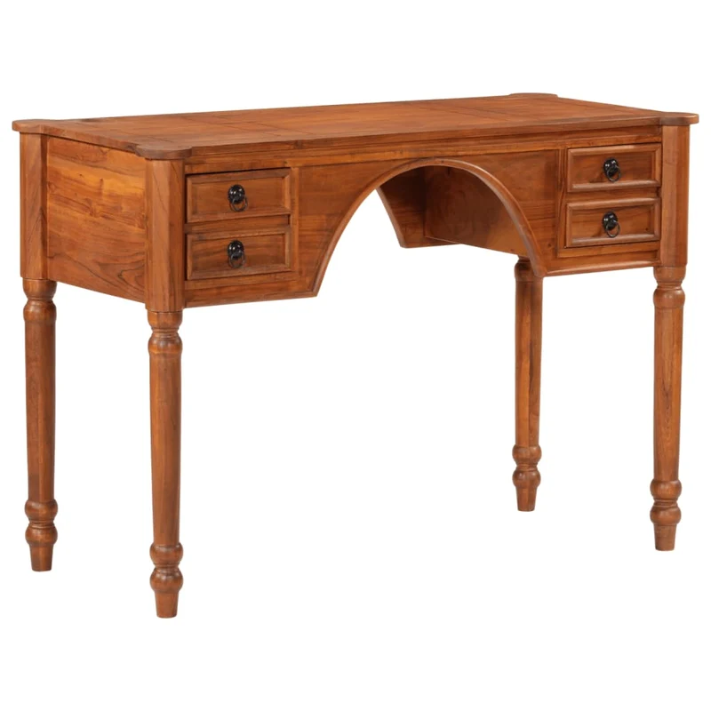 Desk with Drawers 110x50x76 cm Solid Wood Acacia