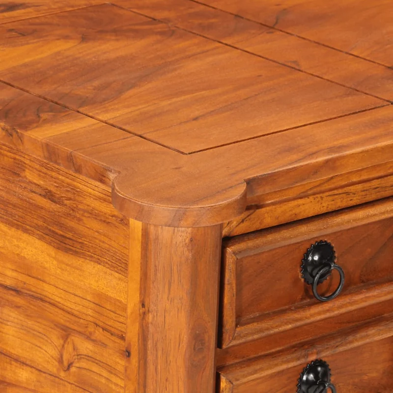 Desk with Drawers 110x50x76 cm Solid Wood Acacia