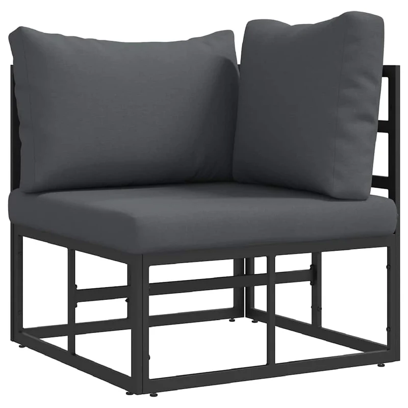 3 pcs Outdoor Furniture Metal Black and Anthracite