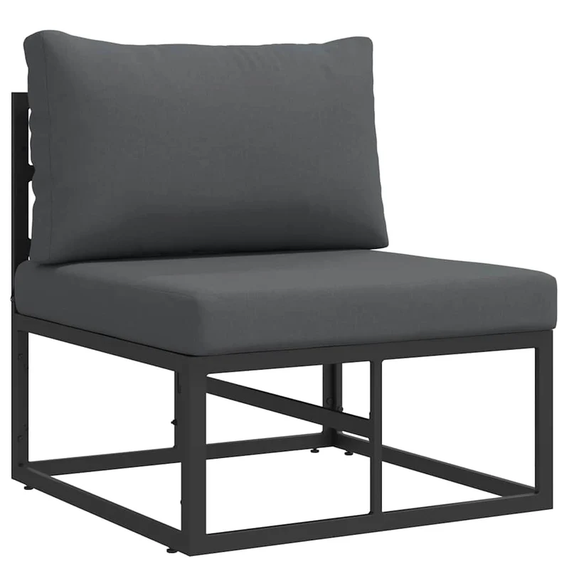3 pcs Outdoor Furniture Metal Black and Anthracite