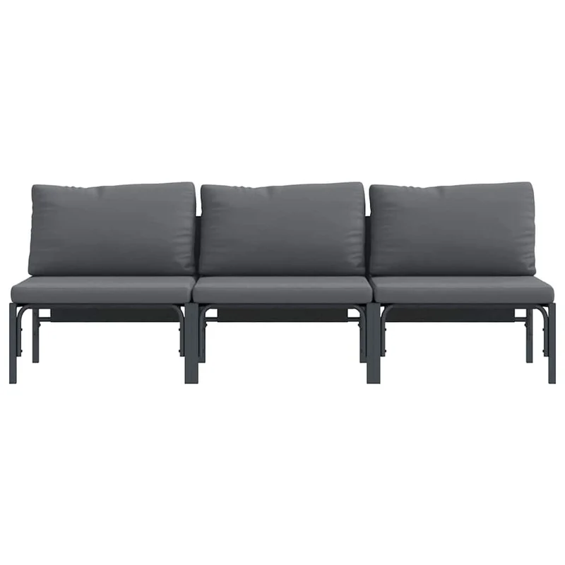 Outdoor Furniture 3 Piece Anthracite 80 x 80 x 71 cm Steel