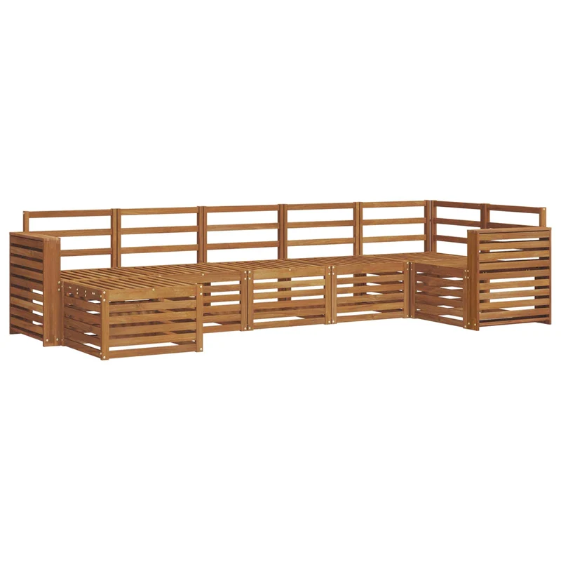 Outdoor Sofa Set 7 pcs Natural