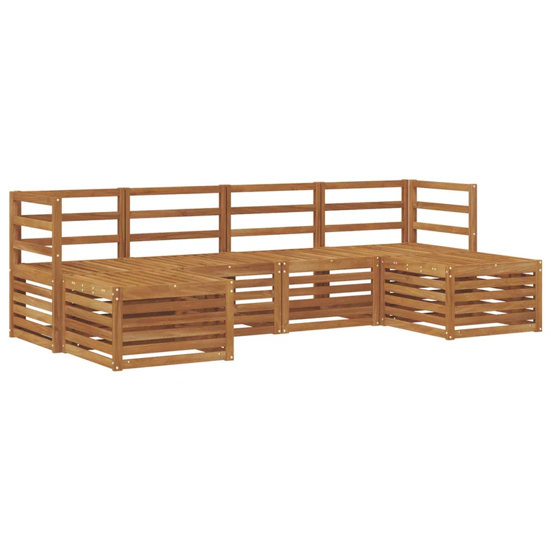 Outdoor Sofa Set 6 pcs Natural