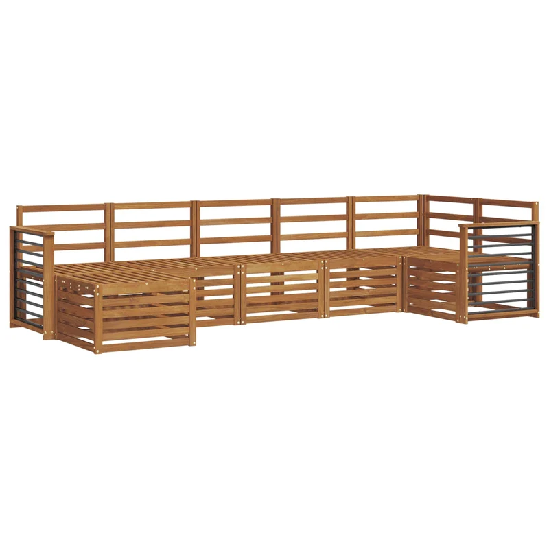 Outdoor Sofa Set 7 pcs Natural