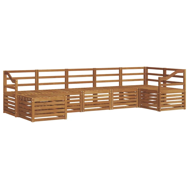 Outdoor Sofa Set 7 pcs Natural