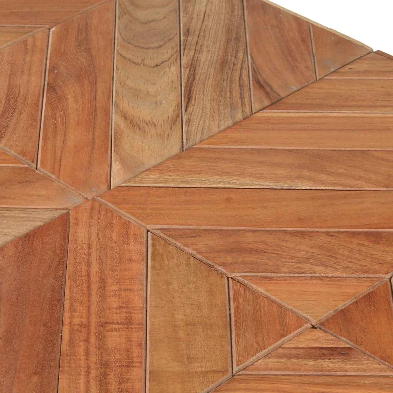 323548 vidaXL Dining Table 140x70x76 cm Solid Acacia and Mango Wood